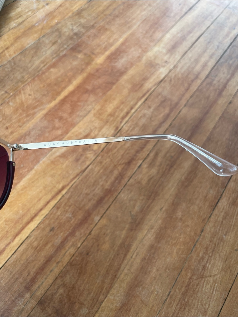 Quay Australia Purple Magenta Hearsay Cat Eye Sunglasses - Picture 4 of 5
